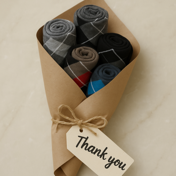 Argyle-Sock-Bouquet